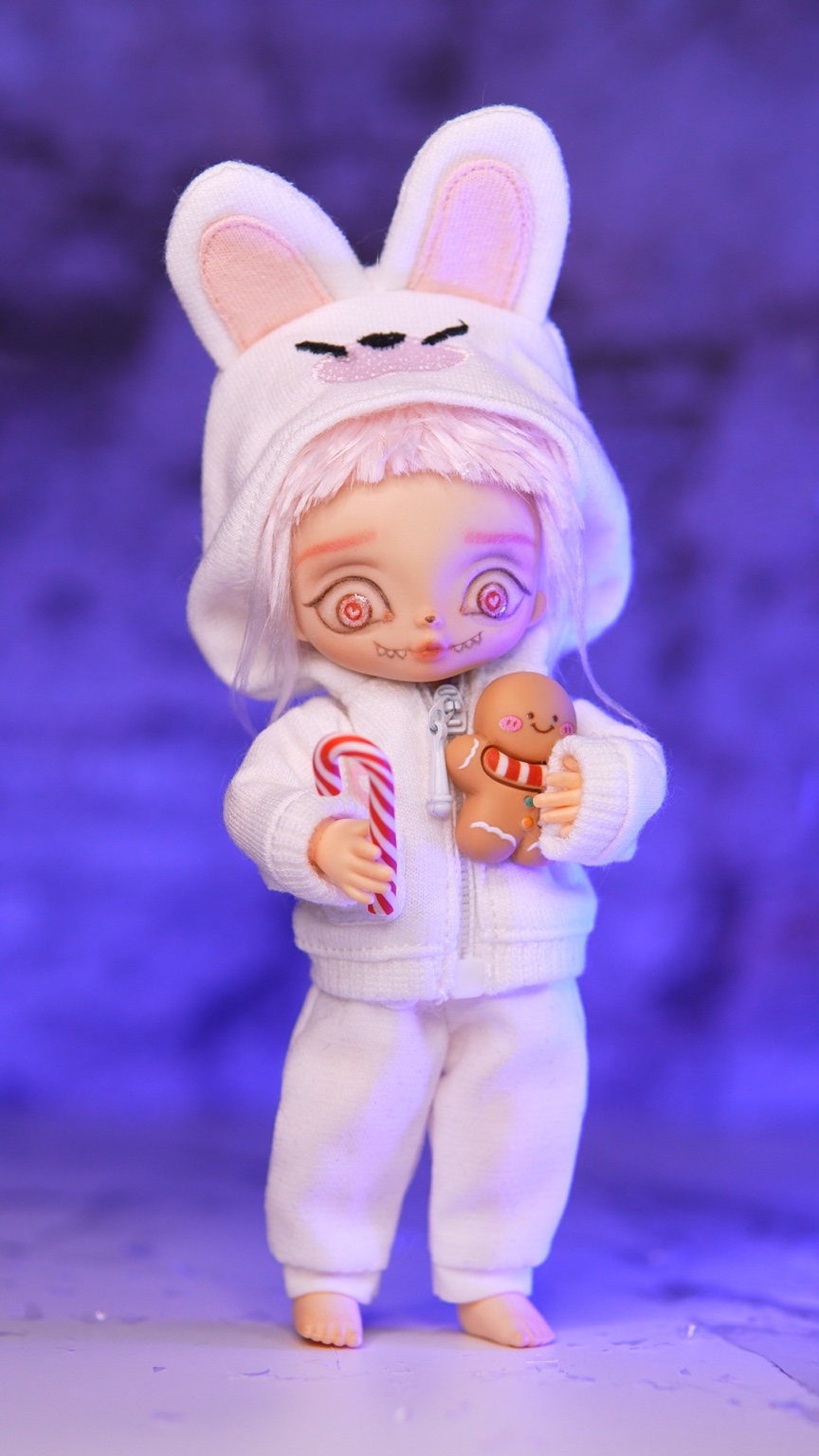 A handmade DR Minis doll based on an illustration