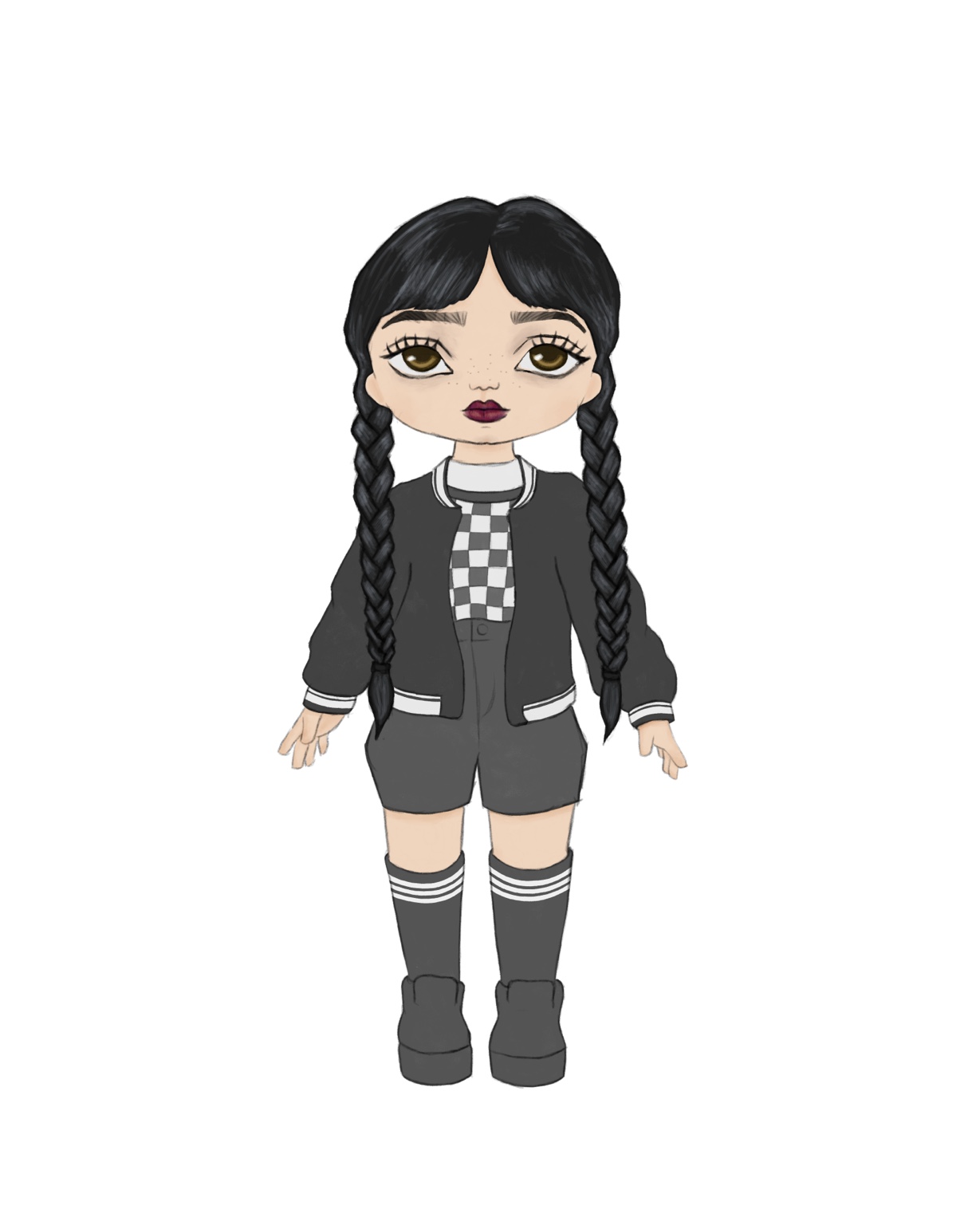 Wednesday character illustration